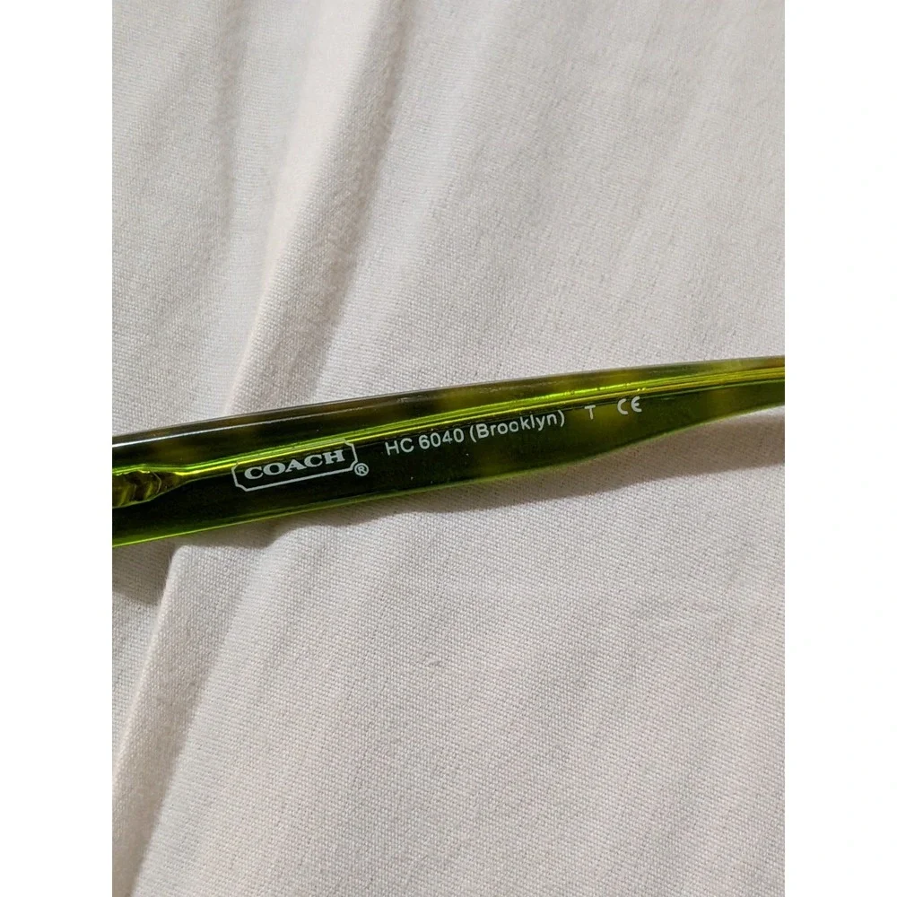Coach HC6040 6040 Brooklyn 5117 Tortoise Green Eyeglasses Frames 52-16-135